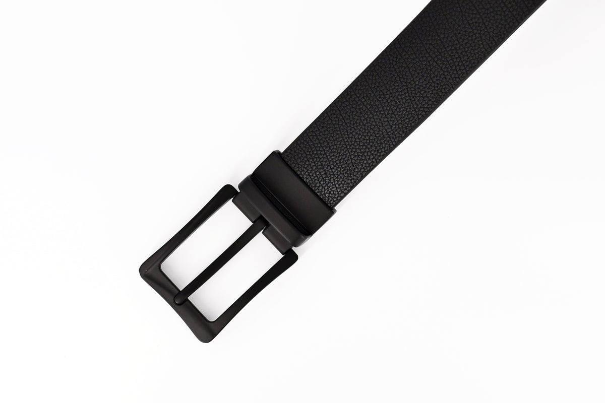 Premium Black & Brown Granules Reversible Genuine Leather Belt