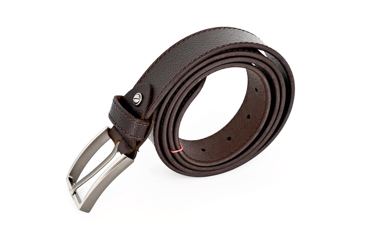 Men's Brown Genuine Leather Belt - 35mm