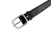 Men's Black Faux Leather Belt - 40mm