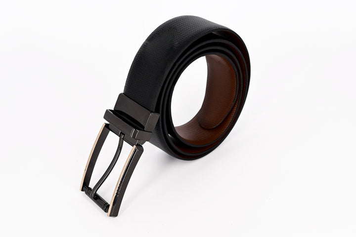 Premium Italian Leather Granules Reversible Belt
