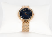 Sleek Rose Gold Chain Strap Women's Watch