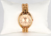 Golden Dial Rose Gold Chain Strap Women's Watch