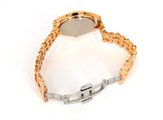 Black Dial Rose Gold Chain Strap Women's Watch