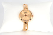 Analog Golden Dial Rose Gold Women's Watch