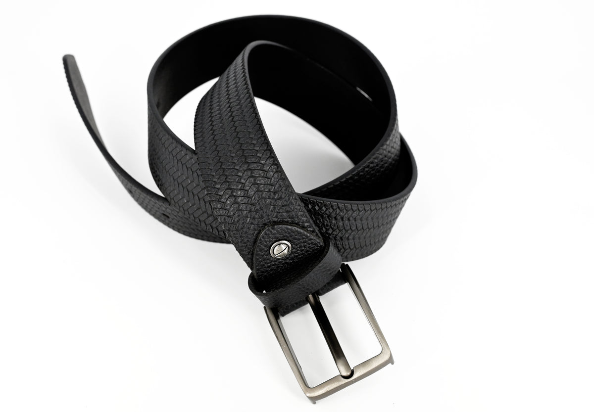 Men's Genuine Leather Belt – Black