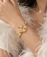 Elegant Rose Gold Women's Watch, Metal Strap