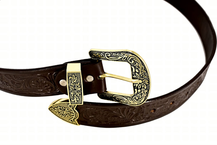 Men's Dark Brown Multipurpose Genuine Leather Belt