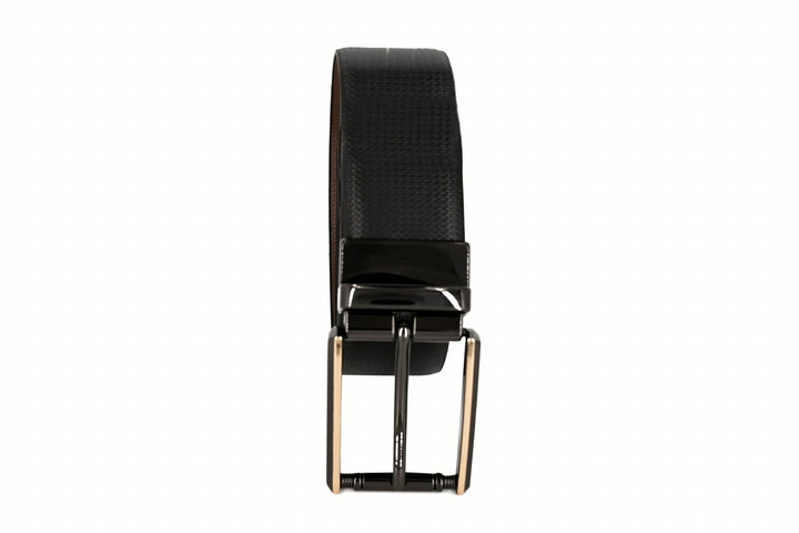 Premium Italian Leather Granules Reversible Belt