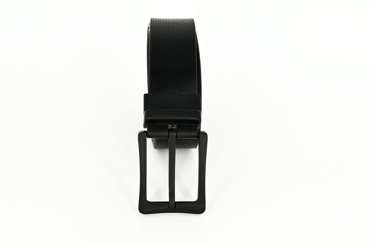 Premium Black & Brown Granules Reversible Genuine Leather Belt
