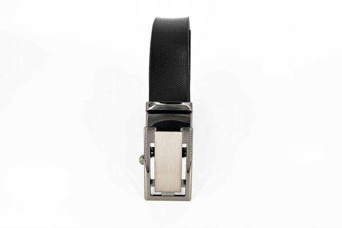 Premium Black & Brown Granules Double-Sided Genuine Leather Belt