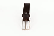 Men's Brown Genuine Leather Belt - 35mm