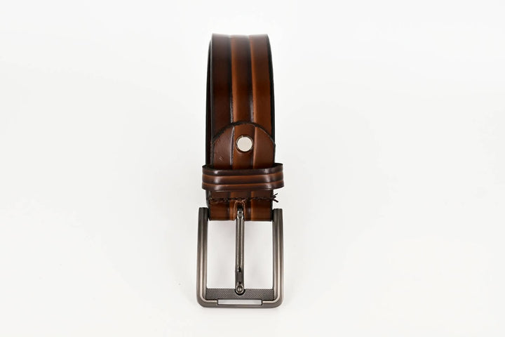 Men's Brown Genuine Leather Belt - 35mm