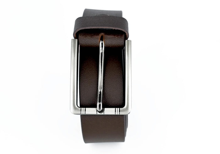 Men's Genuine Leather Classic Belt – Brown